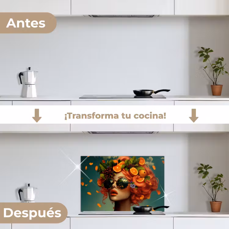Salpicaderos de cocina - Mujer - Naranja - Baya - Naranja — 7