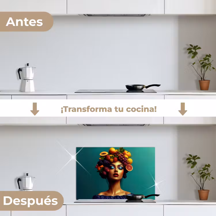 Salpicaderos de cocina - Mujer - Top con capucha - Tropical - Fruta - Uvas — 7