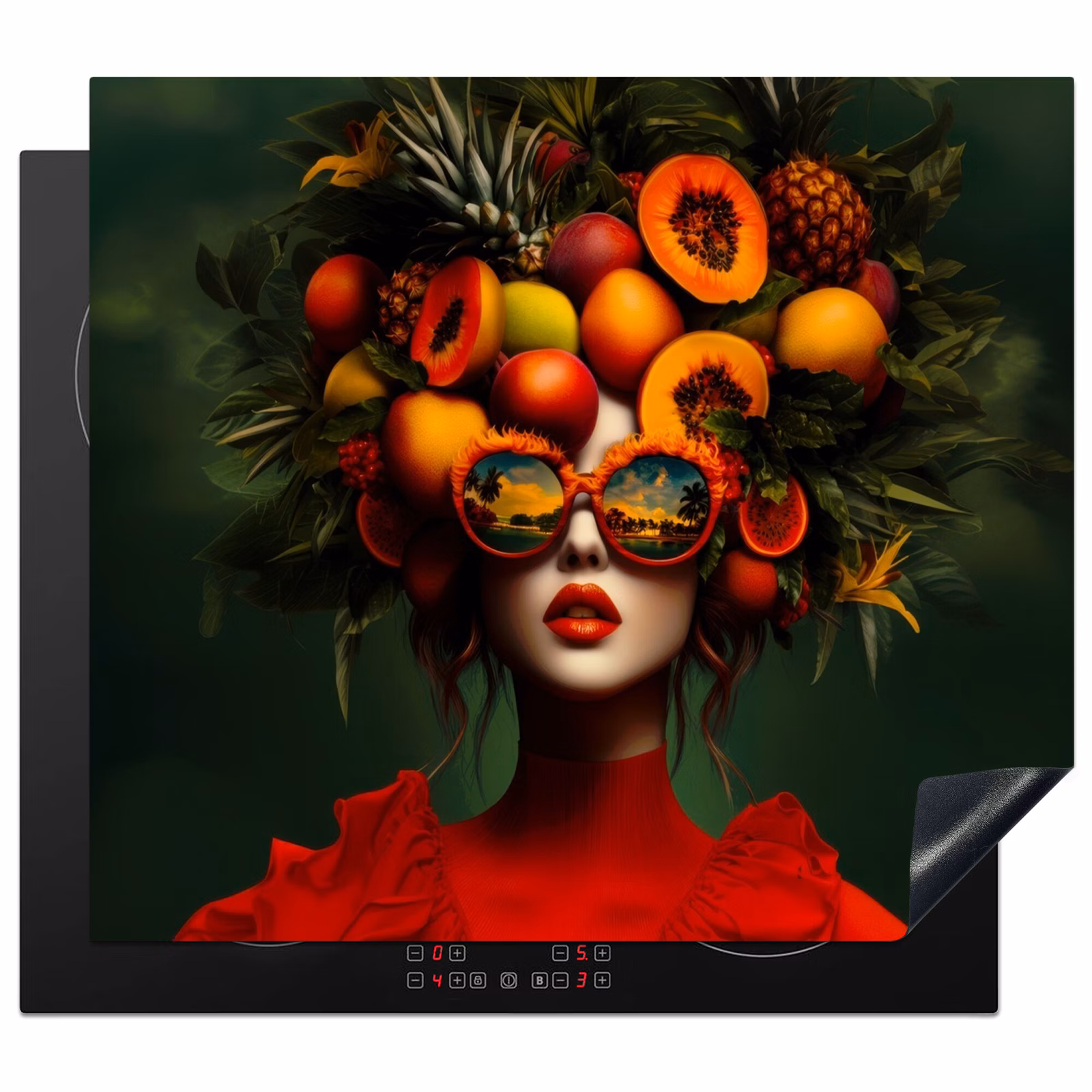 Protector de inducción - Donna - Frutta - Papaya - Ananas — 1