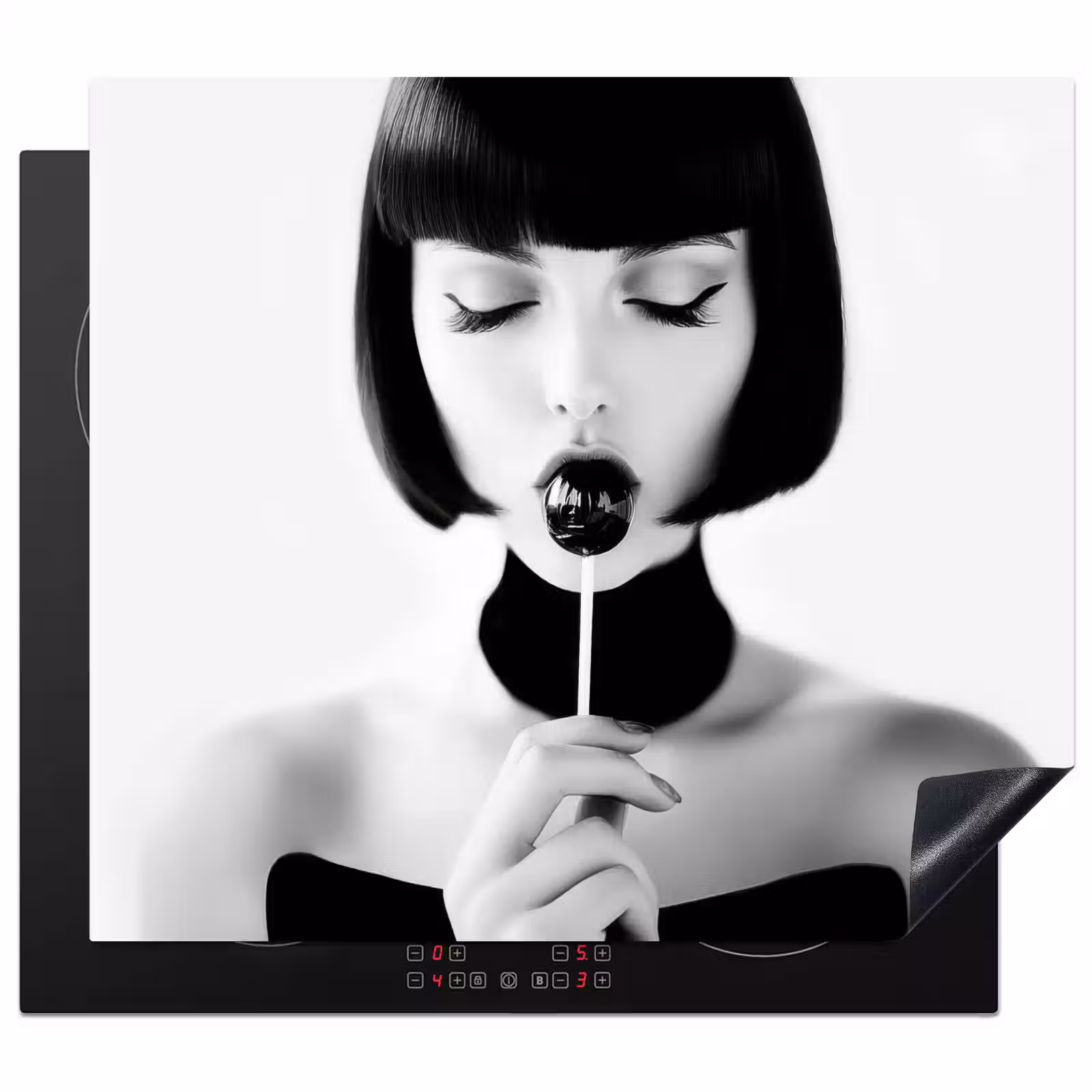 Protector de inducción - Mujer - Lolly - Negro - Blanco — 1