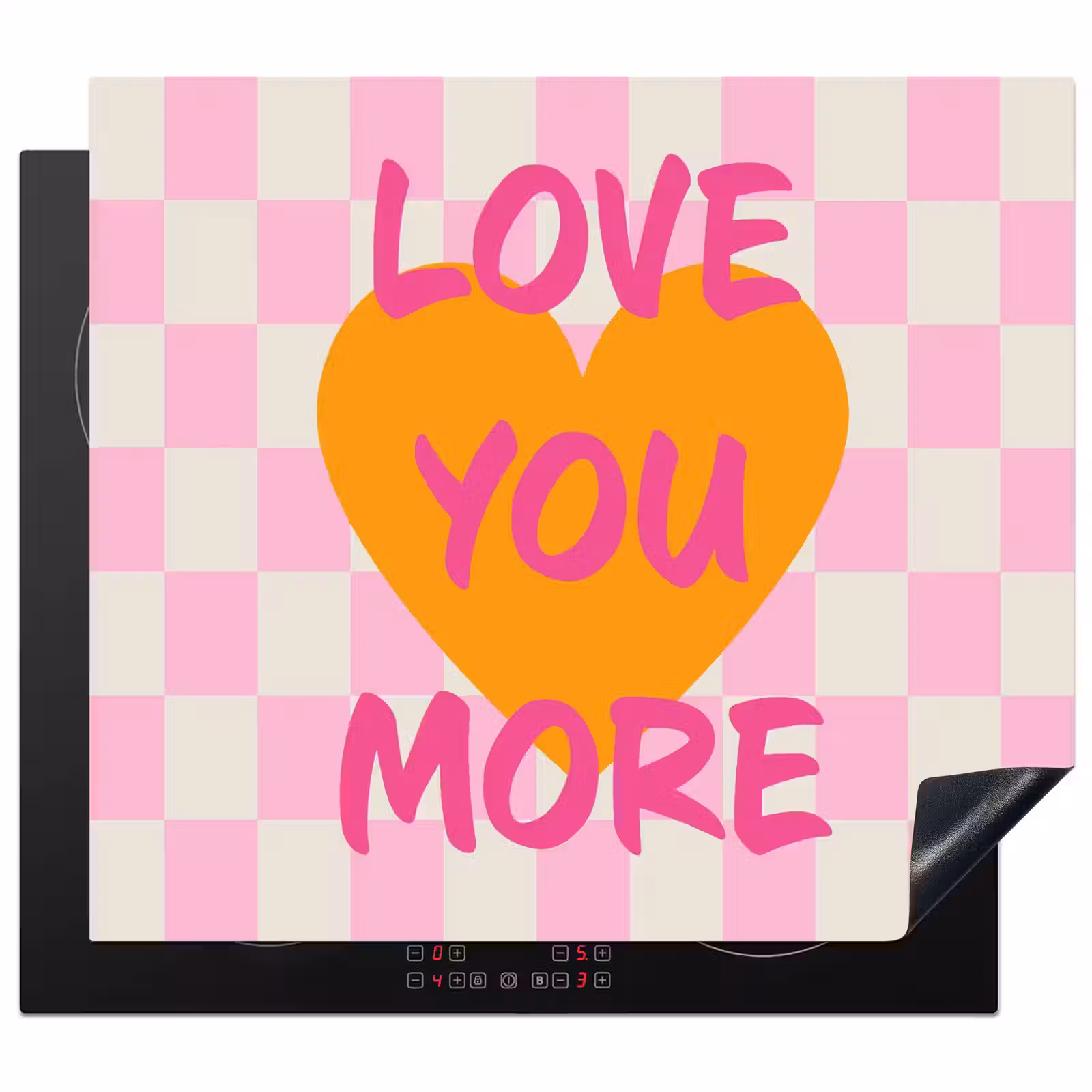 Protector de inducción - San Valentín - Amor - Rosa - Naranja — 1