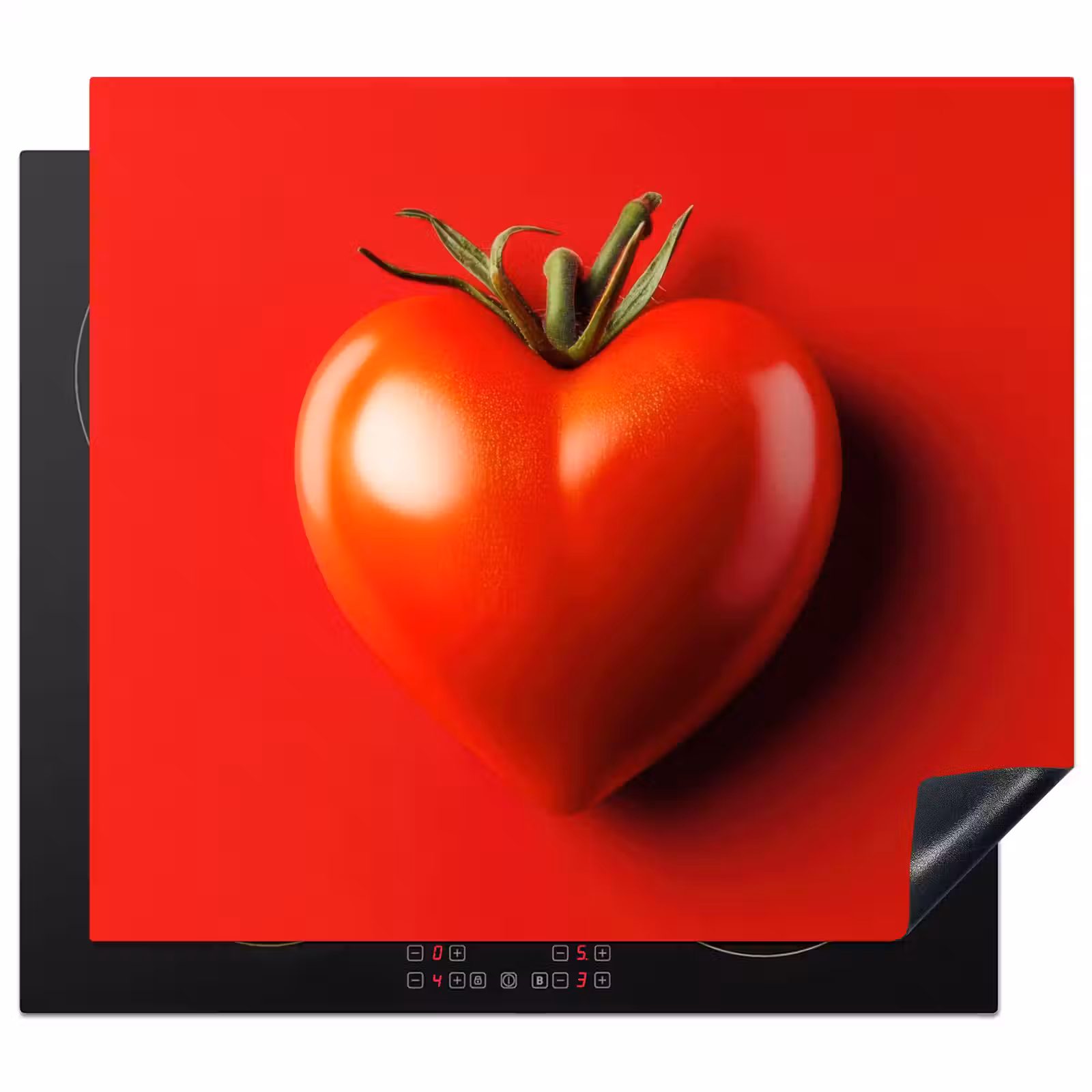 Protector de inducción - Tomate - Rojo - Corazón — 1