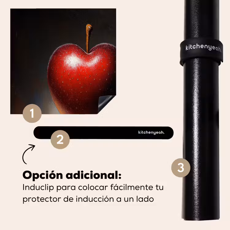 Protector de inducción - Manzana - Corazón - Rojo — 8