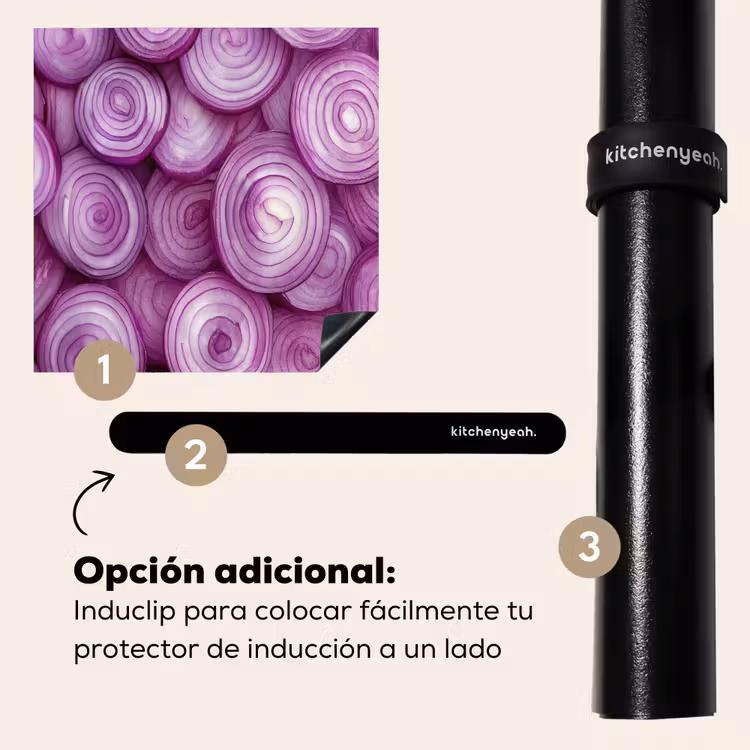 Protector de inducción - Morado - Cebollas - Primer plano — 8