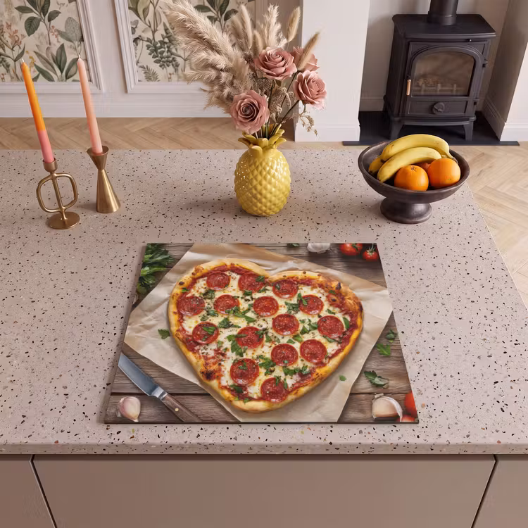 Protector de inducción - Pizza - Corazón - Pepperoni - Tomate — 3
