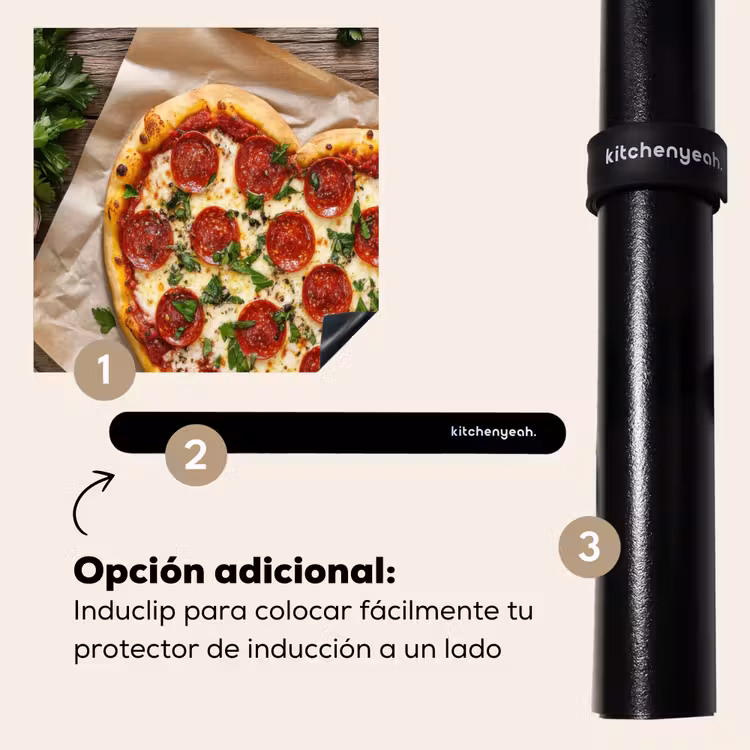 Protector de inducción - Pizza - Corazón - Pepperoni - Tomate — 8