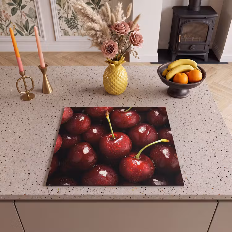 Protector de inducción - Rojo - Fruta - Cereza — 3