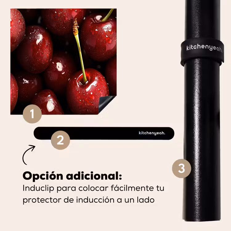 Protector de inducción - Rojo - Fruta - Cereza — 8