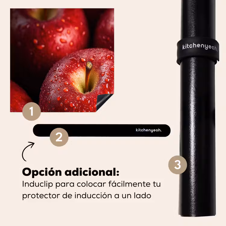 Protector de inducción - Rojo - Manzanas - Frutas — 8