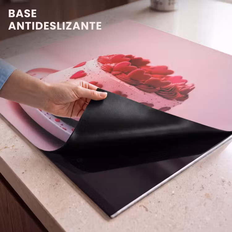Protector de inducción - Tarta - Corazón - Rosa — 6