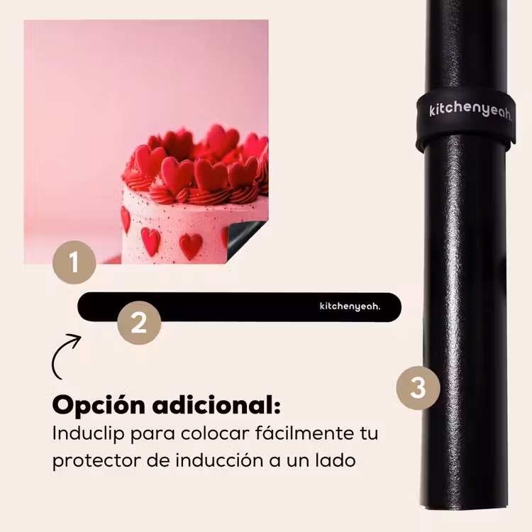 Protector de inducción - Tarta - Corazón - Rosa — 8