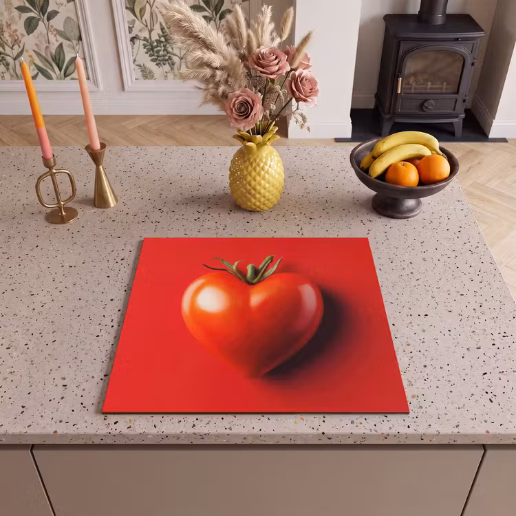 Protector de inducción - Tomate - Rojo - Corazón — 3