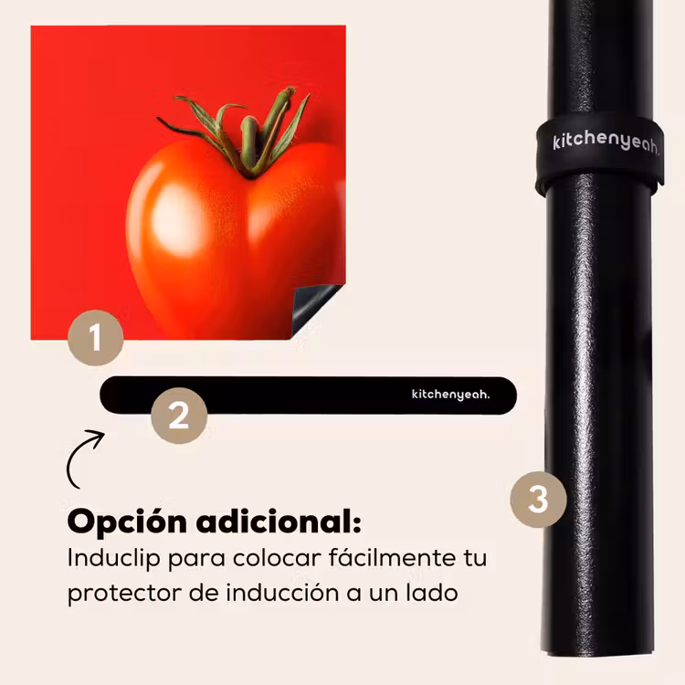 Protector de inducción - Tomate - Rojo - Corazón — 8