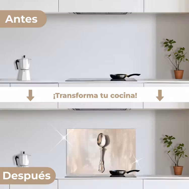 Salpicaderos de cocina - Cuchara - Pintura - Plata — 7