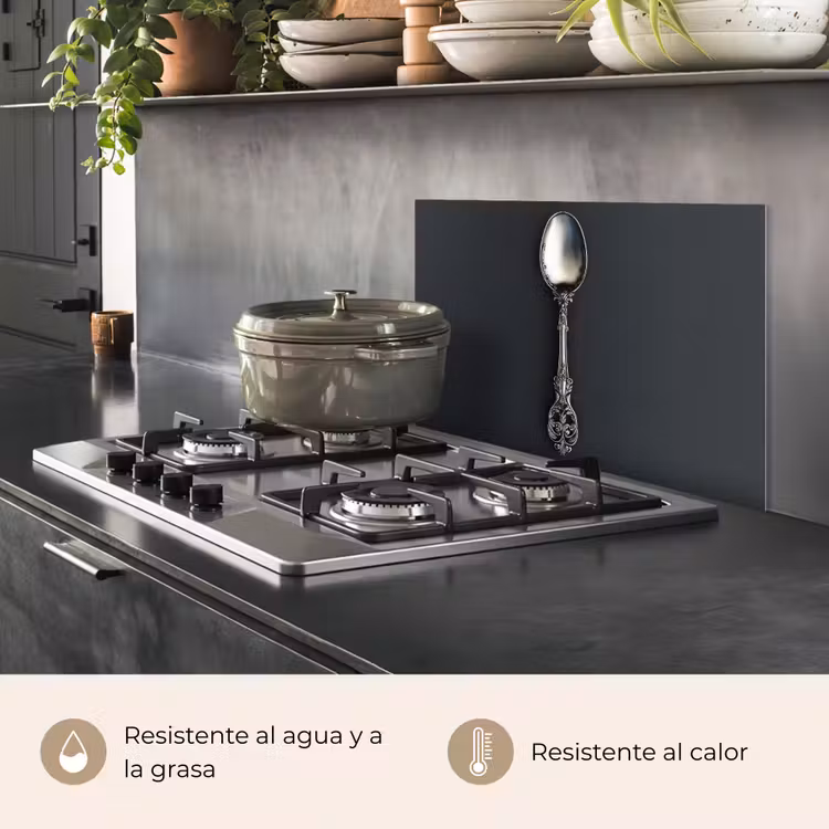 Salpicaderos de cocina - Cuchara - Plata - Metal — 2