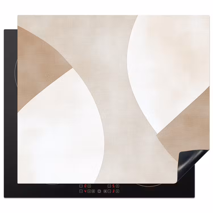 Protector de inducción - Marrón - Japandi - Abstracto — 1