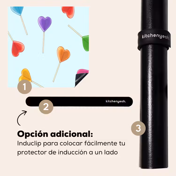 Protector de inducción - Piruleta - Arco iris - Caramelo — 8