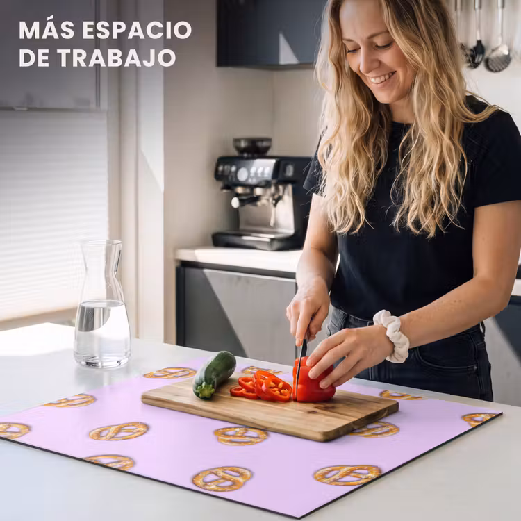 Protector de inducción - Pretzels - Alimentación - Morado — 5