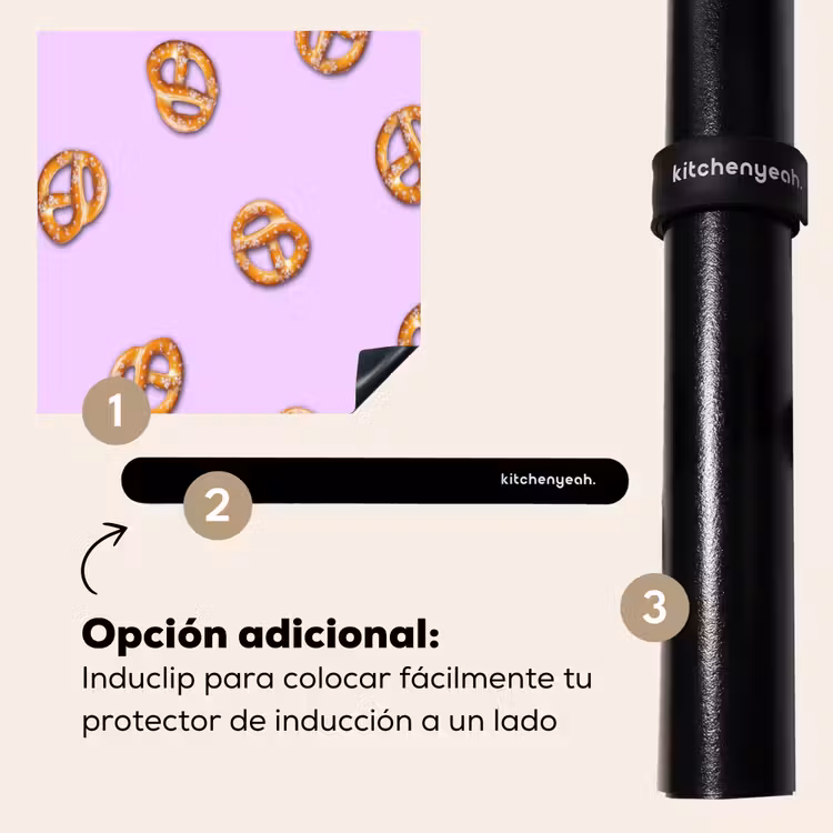 Protector de inducción - Pretzels - Alimentación - Morado — 8