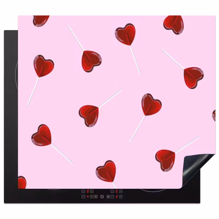 Protector de inducción - Rosa - Corazón - Piruleta - Caramelo — 1