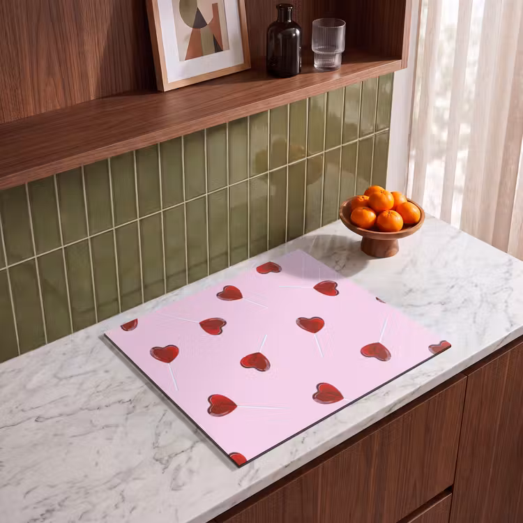 Protector de inducción - Rosa - Corazón - Piruleta - Caramelo — 4