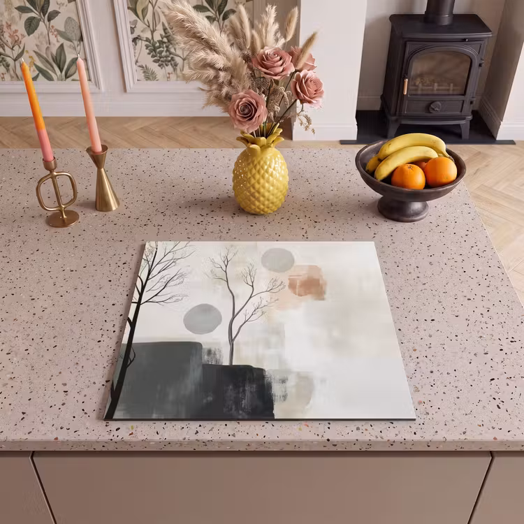 Protector de inducción - Wabi sabi - Beige - Planta — 3
