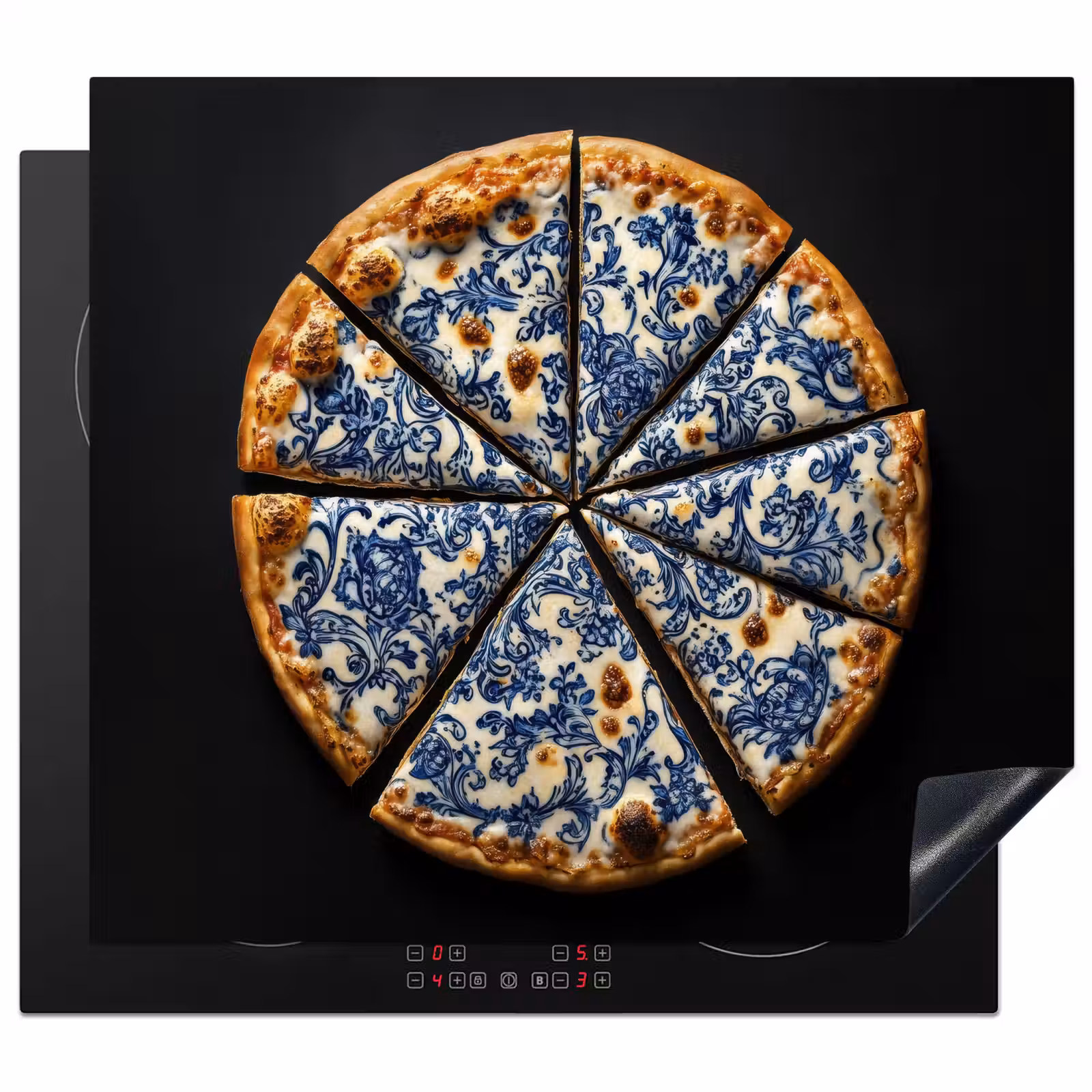Protector de inducción - Pizza - Cibo - Blu Delft — 1