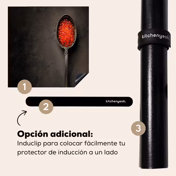 Protector de inducción - Negro - Cuchara - Caviar — 8