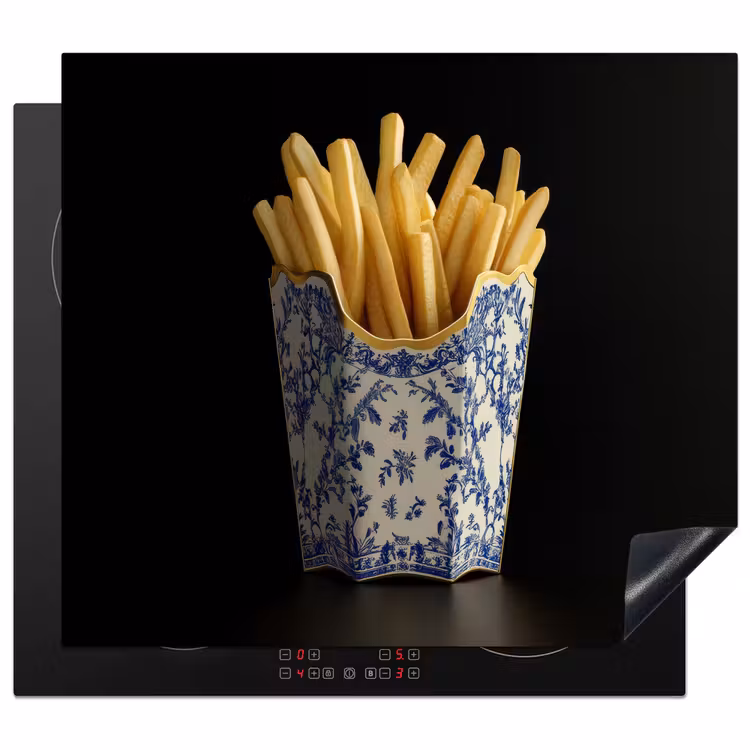 Protector de inducción - Patatine fritte - Porcellana - Blu Delft - Cibo — 1