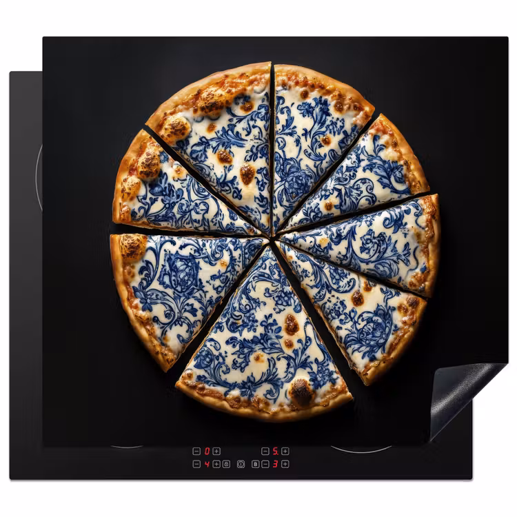 Protector de inducción - Pizza - Cibo - Blu Delft — 1