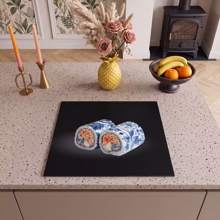 Protector de inducción - Sushi - Blu Delft - Riso - Pesce - Elegante — 3