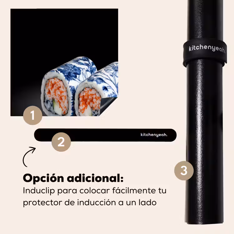 Protector de inducción - Sushi - Blu Delft - Riso - Pesce - Elegante — 8