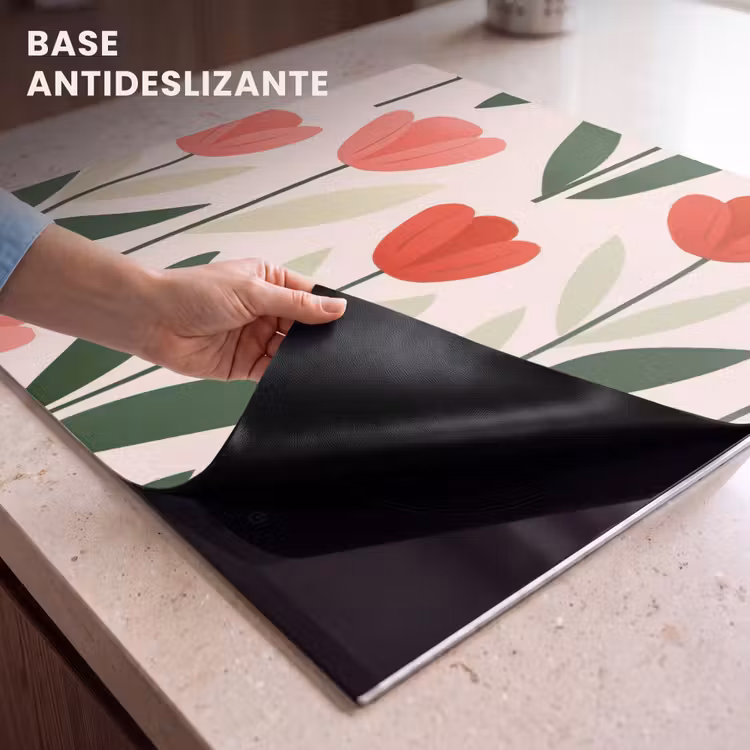Protector de inducción - Tulipanes - Moderno - Rosa — 6