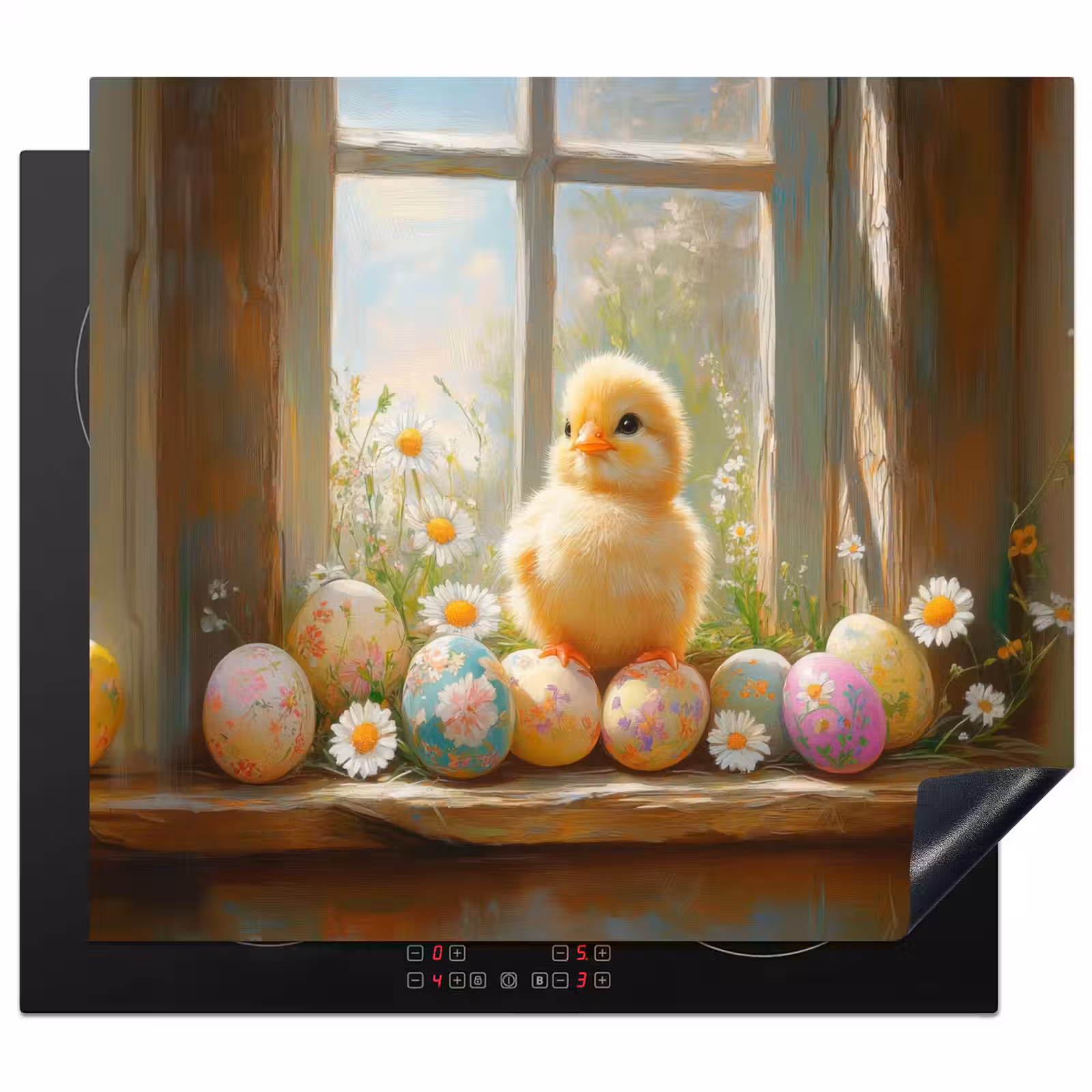 Protector de inducción - Pollito - Ventana - Huevos de Pascua — 1