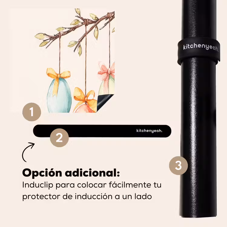 Protector de inducción - Pastel de Pascua - Lazo - Huevos — 8