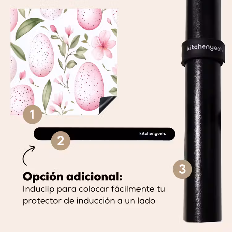 Protector de inducción - Patrón - Huevos - Rosa - Pascua — 8