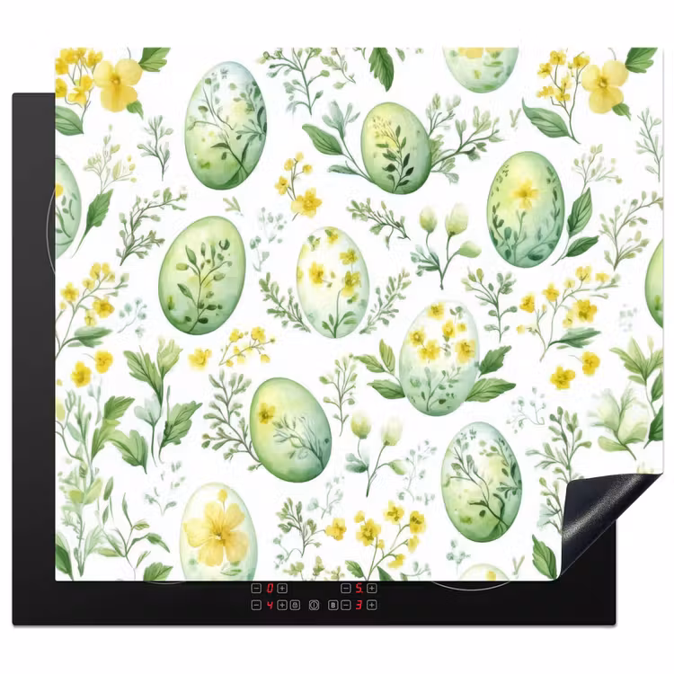 Protector de inducción - Patrón - Verde - Huevos — 1