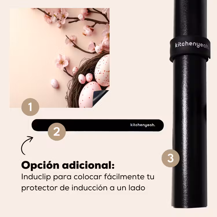 Protector de inducción - Rosa - Flores - Huevos — 8