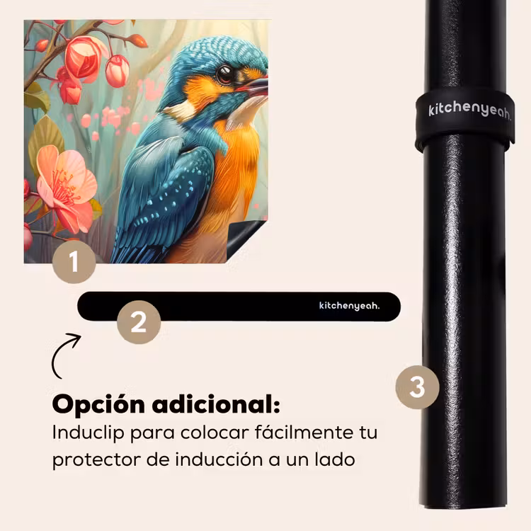 Protector de inducción - Martín pescador - Colorido - Aves — 8