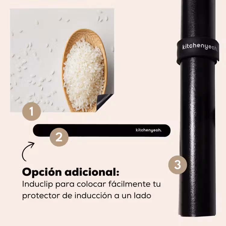 Protector de inducción - Madera - Cuchara - Arroz — 8