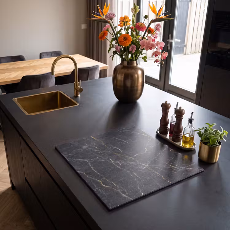 Protector de inducción - Marmo - Nero - Oro - Grigio - Struttura in marmo — 2