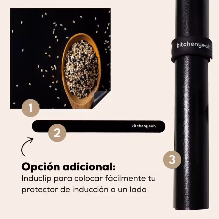 Protector de inducción - Sésamo - Cuchara - Negro — 8