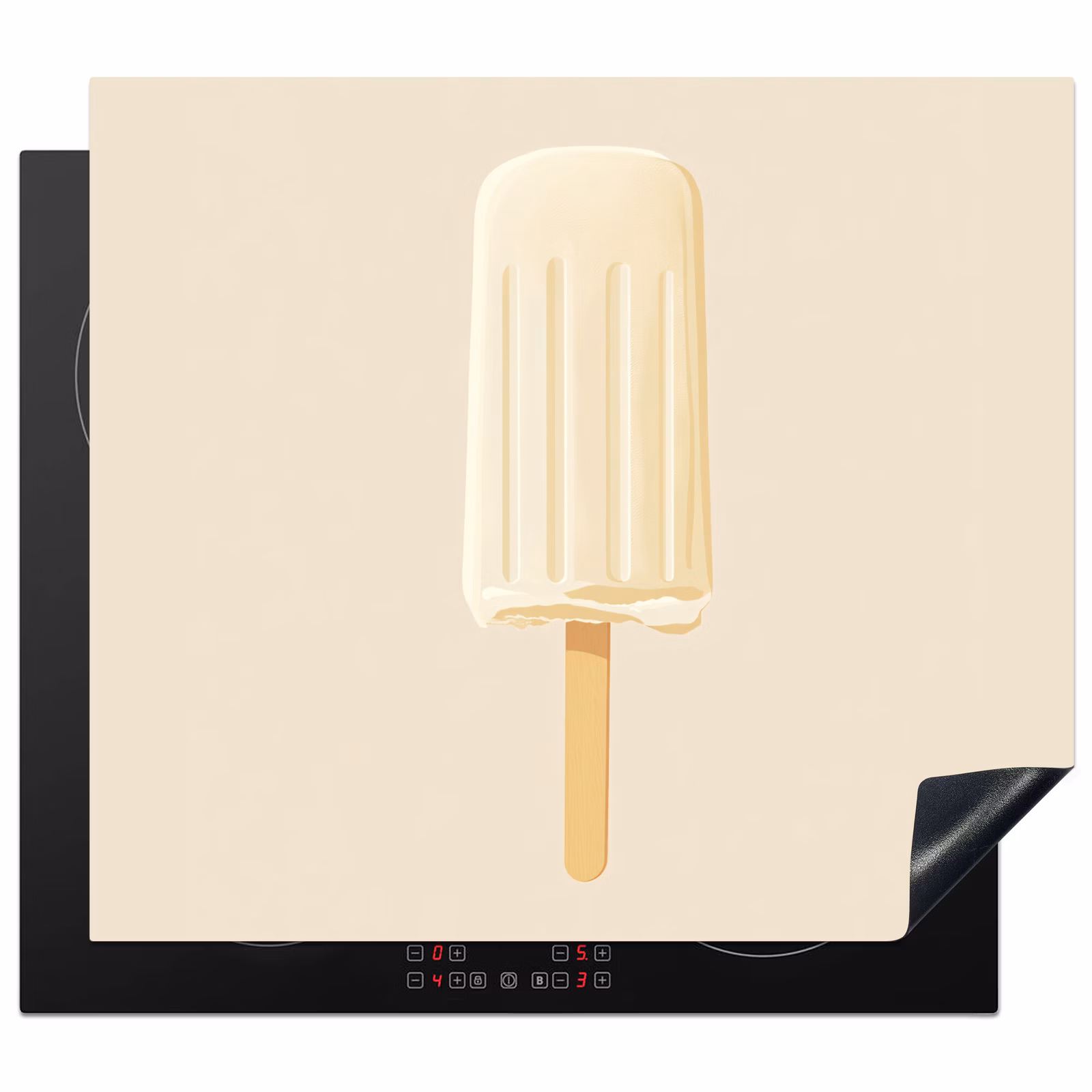 Protector de inducción - Minimalista - Helado de agua - Stick - Beige — 1