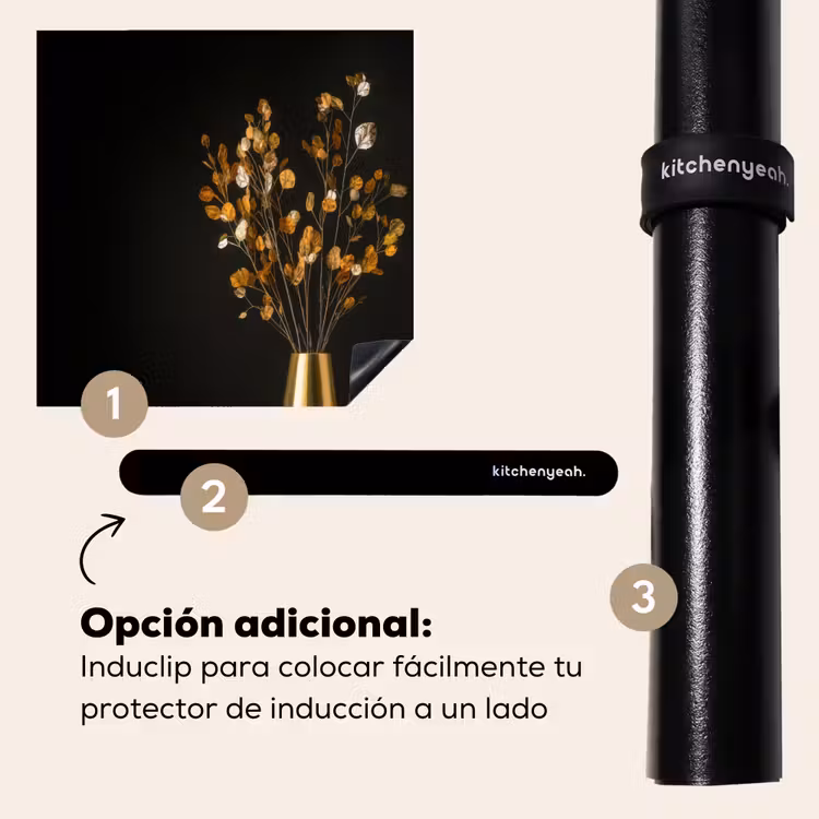 Protector de inducción - Marrón dorado - Hojas - Jarrón - Otoño — 8