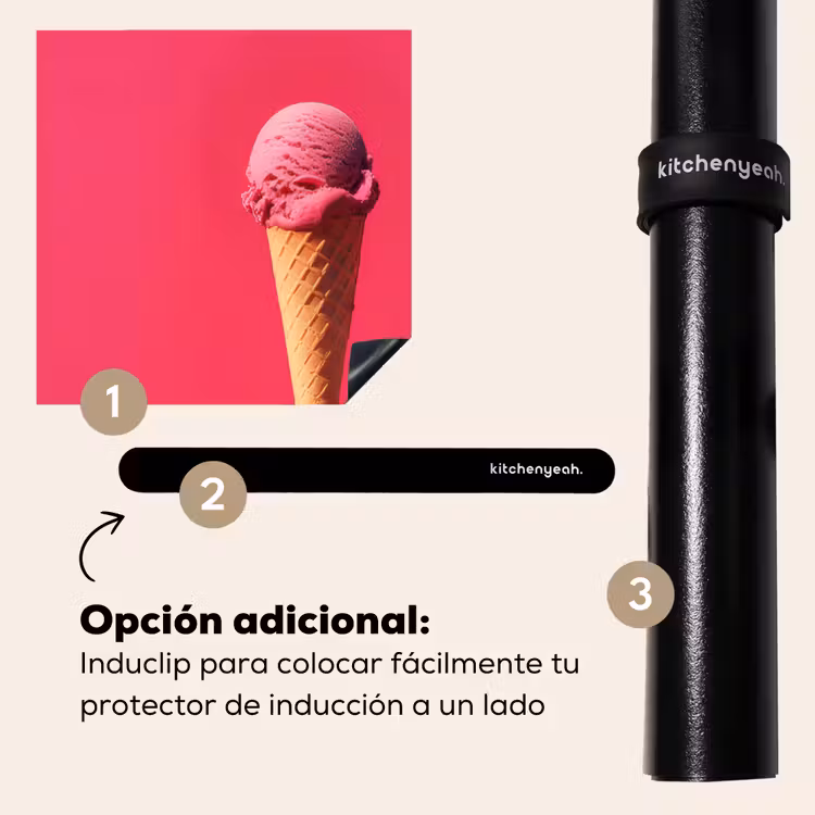 Protector de inducción - Pala helado - Rosa - Cuerno — 8