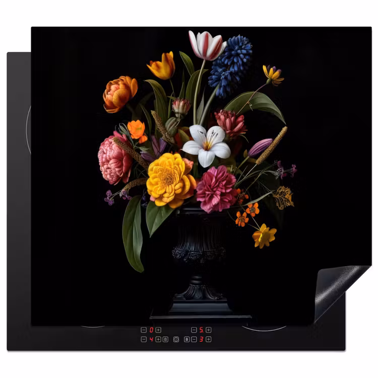 Protector de inducción - Primavera - Flores - Clásico - Jarrón — 1