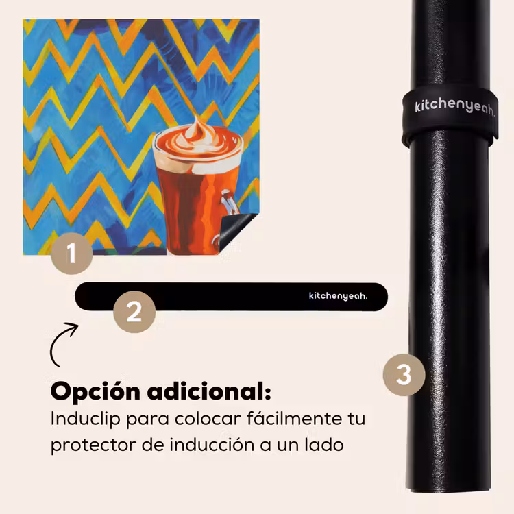 Protector de inducción - Taza - Café - Zigzag - Nata montada — 8