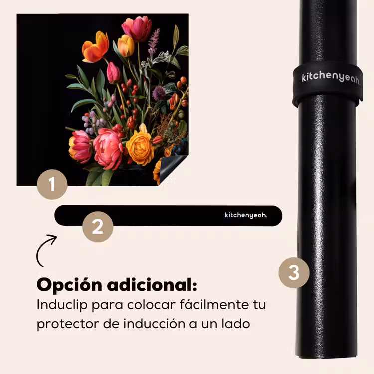 Protector de inducción - Tulipanes - Bayas - Ramo - Jarrón — 8