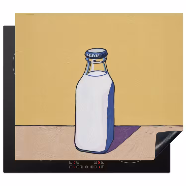 Protector de inducción - Vasos - Botella - Ilustración - Leche — 1