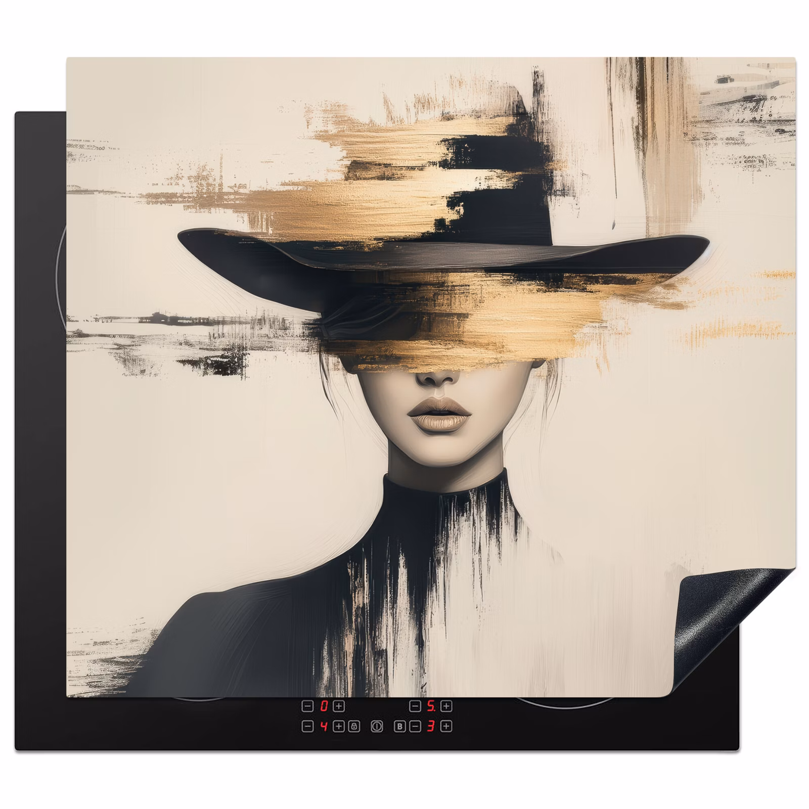 Protector de inducción - Mujer - Sombrero - Pintura — 1